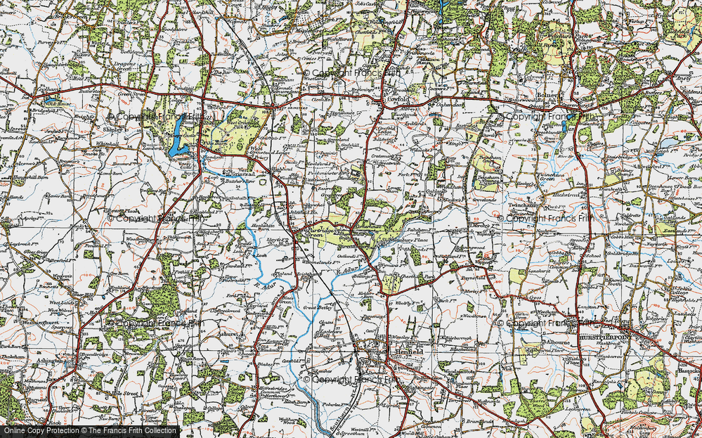 Old Map of Shermanbury, 1920 in 1920