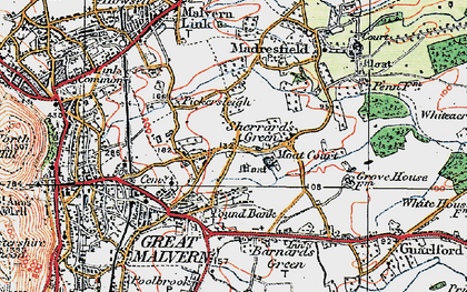 Old map of Sherrard's Green in 1920
