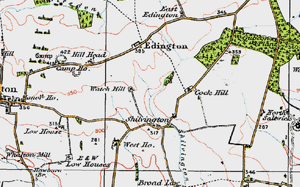 Old map of Shilvington in 1925