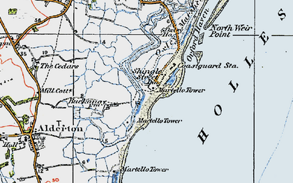 Old map of Shingle Street in 1921
