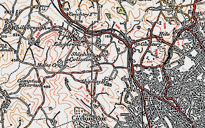 Old map of Shiphay in 1919