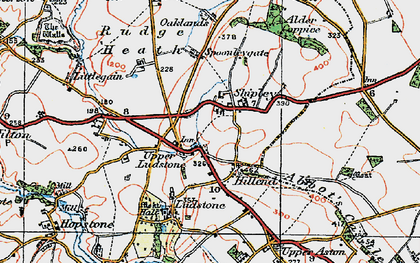 Old map of Shipley in 1921