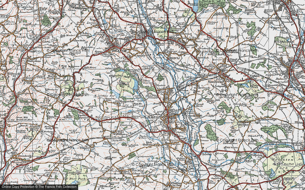 Old Map of Shipley Common, 1921 in 1921