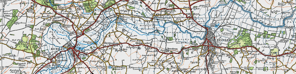 Old map of Shipmeadow in 1921