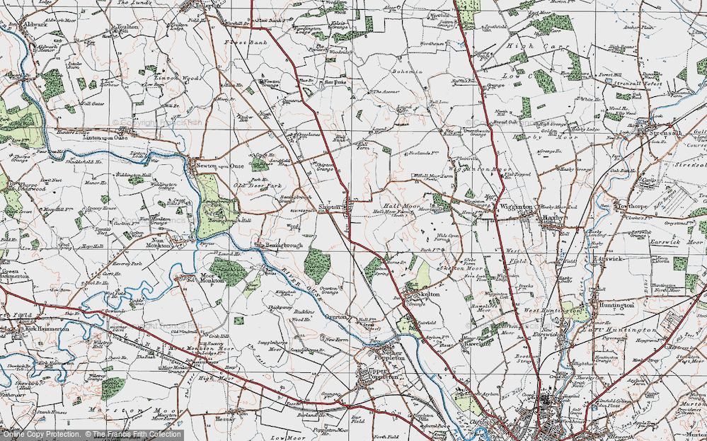 Old Map of Shipton, 1924 in 1924