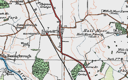 Old map of Shipton in 1924