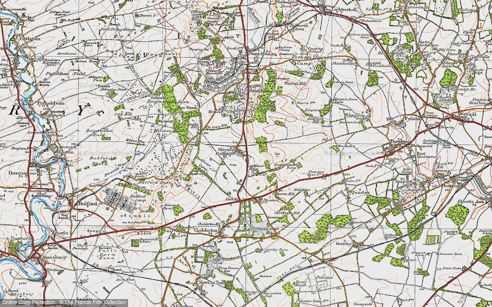 Old Map of Historic Map covering Althorne in 1919