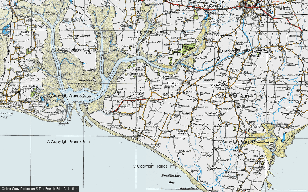 Old Map of Shipton Green, 1919 in 1919