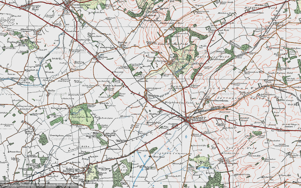 Old Map of Shiptonthorpe, 1924 in 1924