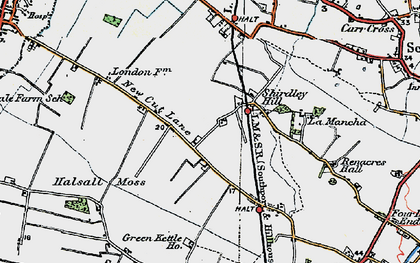 Old map of Shirdley Hill in 1923
