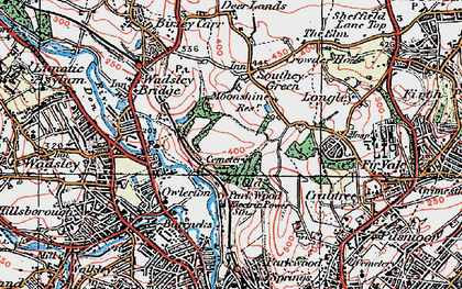 Old map of Shirecliffe in 1923