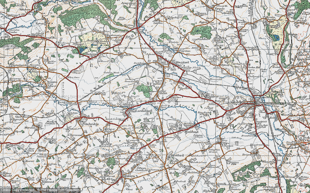 Old Map of Shirl Heath, 1920 in 1920