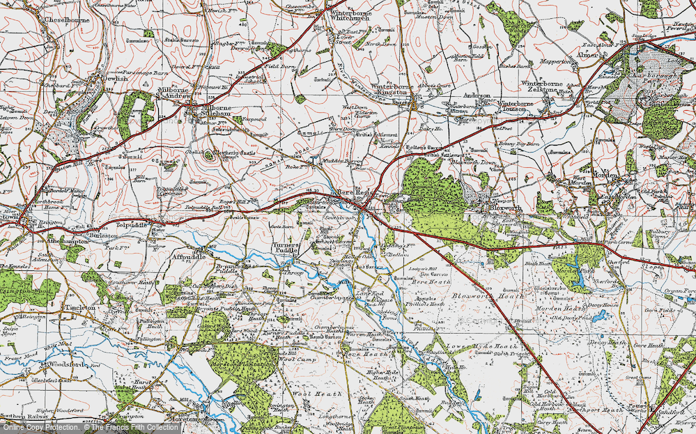 Old Map of Shitterton, 1919 in 1919