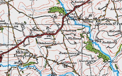 Old map of Shop in 1919