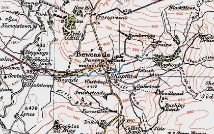 Old map of Shopford in 1925