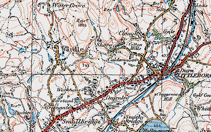 Old map of Shore in 1925