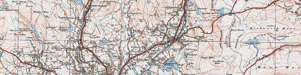 Old map of Shore in 1925
