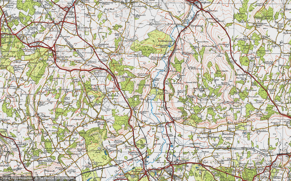 Old Map of Shoreham, 1920 in 1920