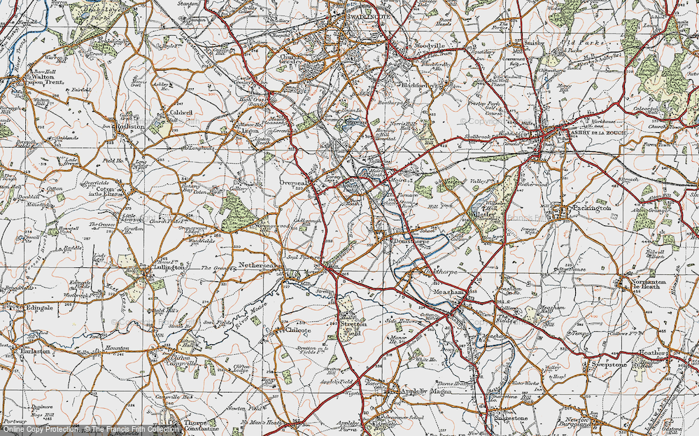 Old Map of Short Heath, 1921 in 1921