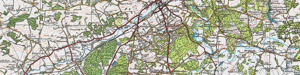 Old map of Shortheath in 1919