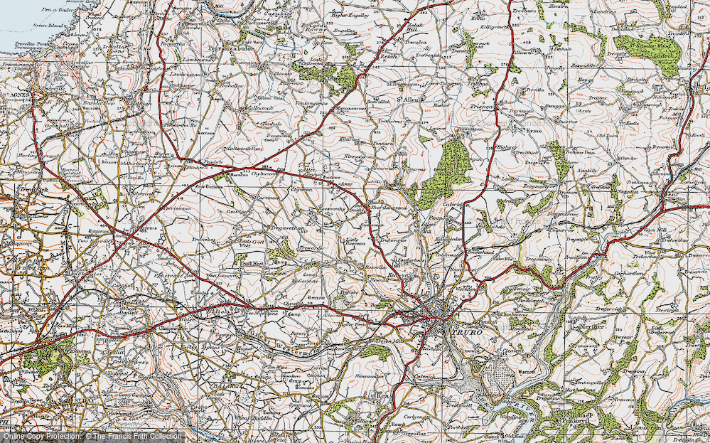 Old Map of Shortlanesend, 1919 in 1919
