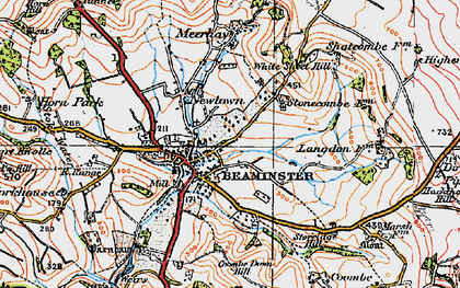 Old map of Shortmoor in 1919