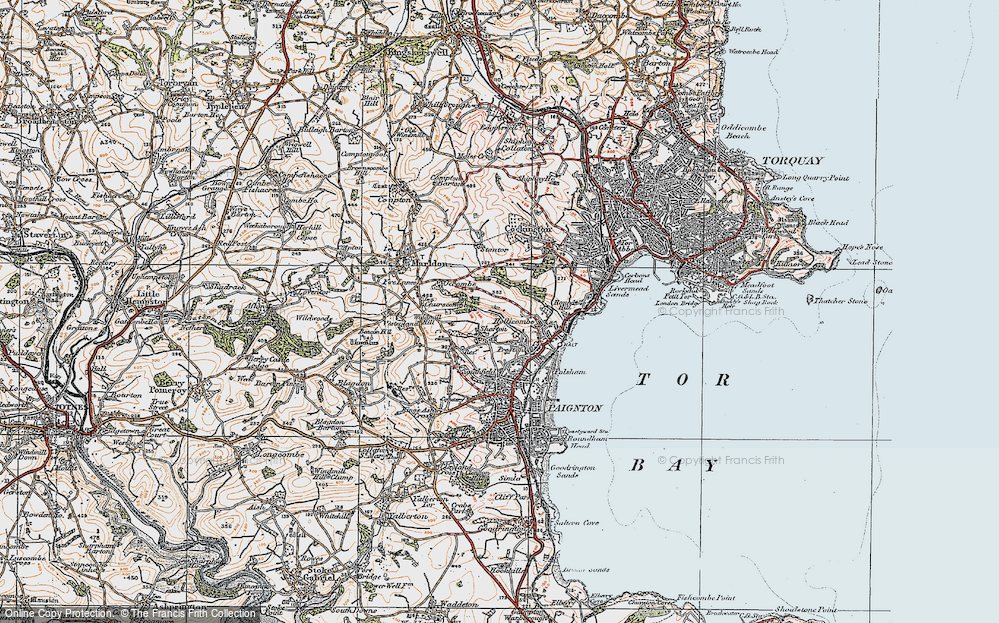 Old Map of Shorton, 1919 in 1919