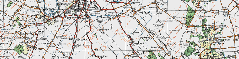 Old map of Shortstown in 1919
