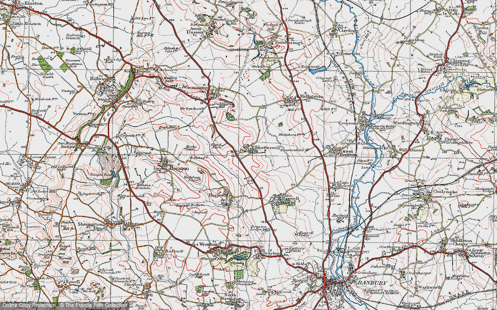 Old Map of Shotteswell, 1919 in 1919