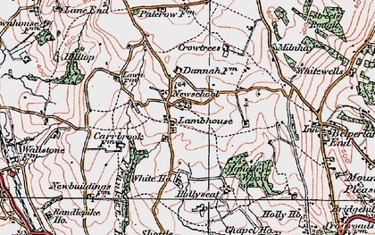 Old map of Shottle in 1921
