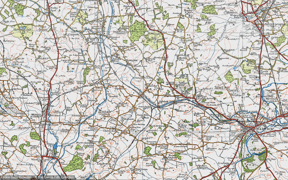 Old Map of Shrewley, 1919 in 1919