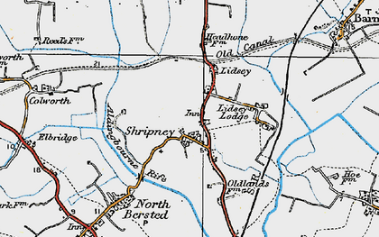 Old map of Lidsey Lodge in 1920