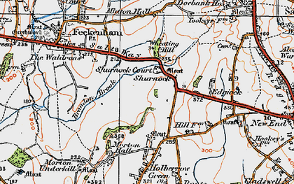 Old map of Wheating Hill in 1919