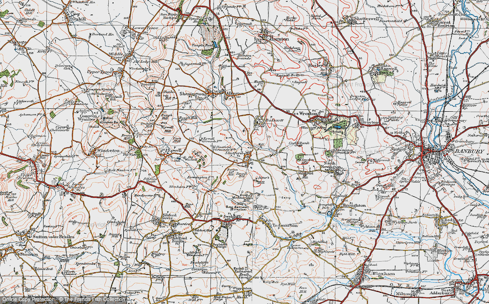 Old Map of Shutford, 1919 in 1919