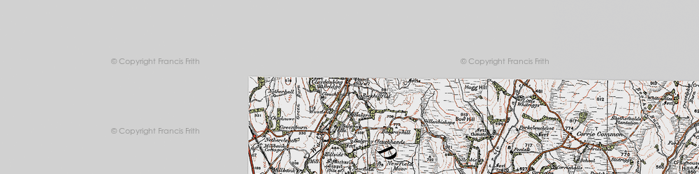 Old map of Burrain Skelton in 1925