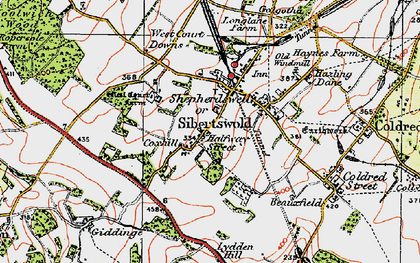Old map of Sibertswold in 1920