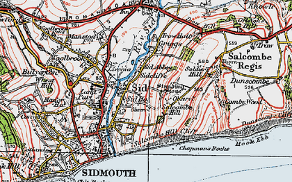 Old map of Sid in 1919