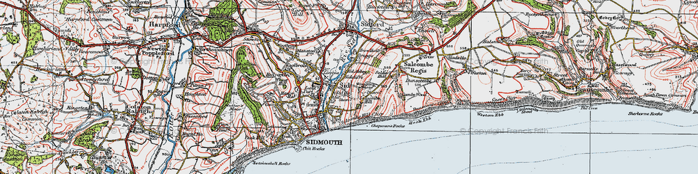 Old map of Sid in 1919