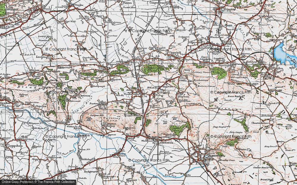 Old Map of Sidcot, 1919 in 1919