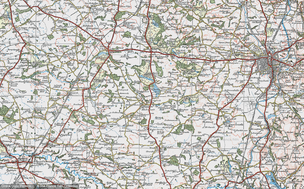 Old Map of Siddington, 1923 in 1923