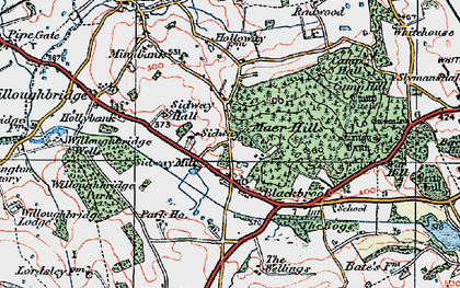 Old map of Sidway in 1921