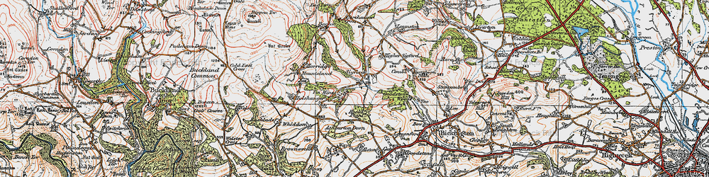 Old map of Sigford in 1919