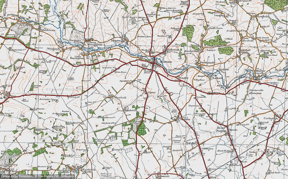 Old Map of Signet, 1919 in 1919