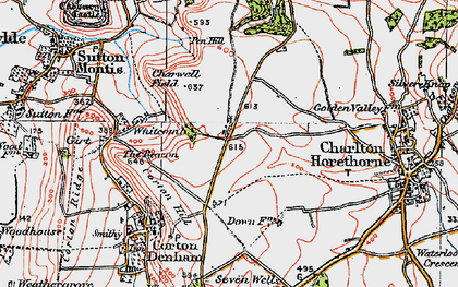 Old map of Sigwells in 1919