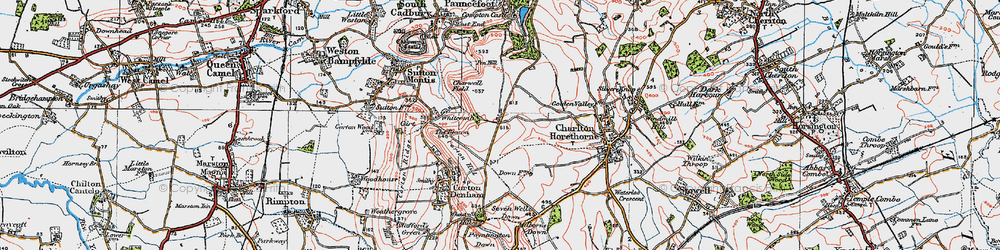 Old map of Sigwells in 1919
