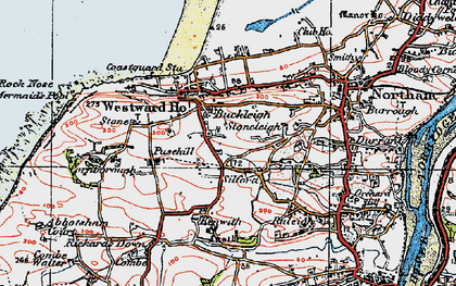 Old map of Silford in 1919