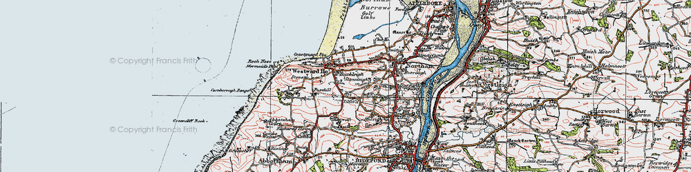 Old map of Silford in 1919