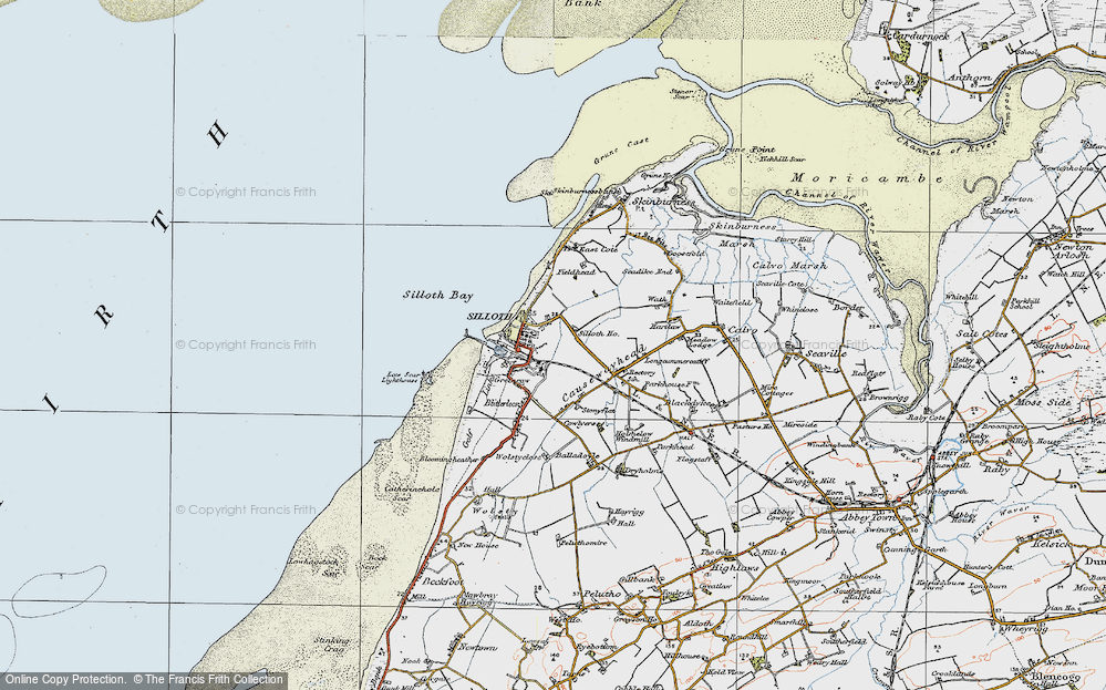 Old Map of Historic Map covering Causewayhead in 1925