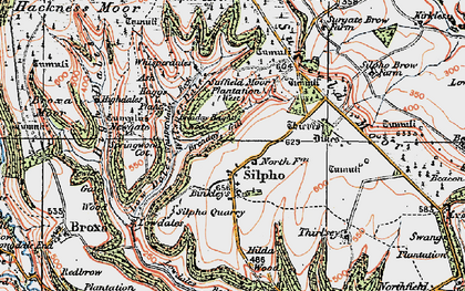 Old map of Whisper Dales in 1925
