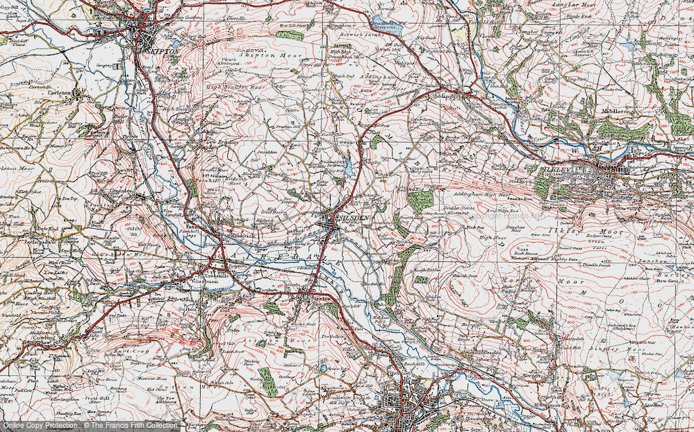 Old Map of Silsden, 1925 in 1925